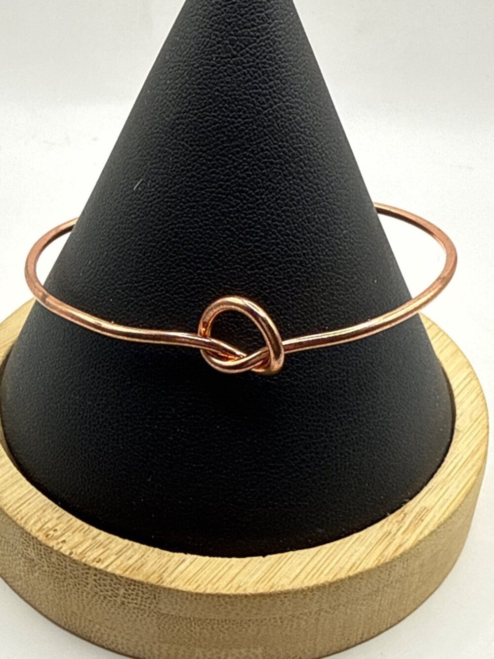 Rose Gold Minimalist Love Knot Cuff Bangle Bracelet Coquette Minimalist Dainty